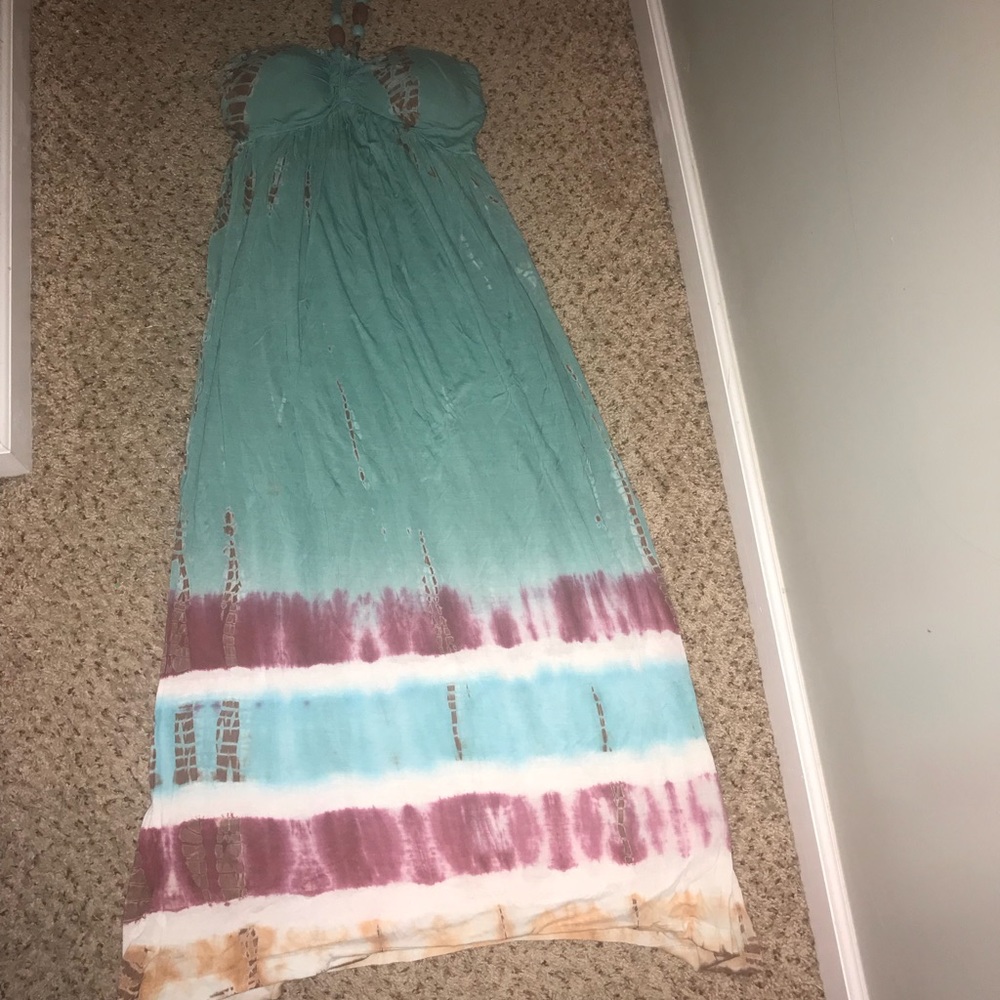 Tie-died maxi dress
